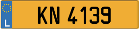 Trailer License Plate